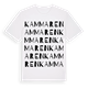 White t-shirt med Kammaren ordlek t-shirt