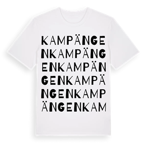 Kampängen ordlek t-shirt – ekologisk bomull t-shirt från Pinshirt