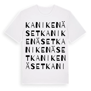 Kanikenäset ordlek t-shirt – ekologisk bomull t-shirt från PinShirt