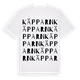 White t-shirt med Käpparn ordlek t-shirt