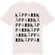 Vintage White t-shirt med Käpparn ordlek t-shirt