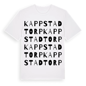Kappstadtorp ordlek t-shirt – ekologisk bomull t-shirt från PinShirt