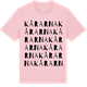 Pink Cotton t-shirt med Kårarna ordlek t-shirt