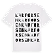 Karforsen ordlek t-shirt