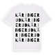 White t-shirt med Käringerud ordlek t-shirt
