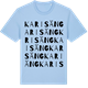 Blue Soul t-shirt med Karis äng ordlek t-shirt