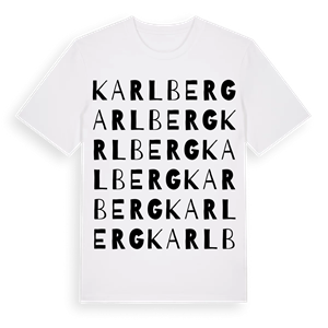 Karlberg ordlek t-shirt – ekologisk bomull t-shirt från PinShirt