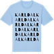 Blue Soul t-shirt med Karldal ordlek t-shirt