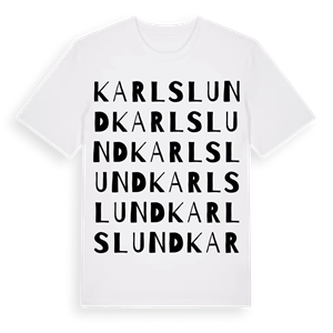 Karlslund ordlek t-shirt – ekologisk bomull t-shirt från PinShirt