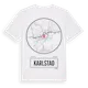 White t-shirt med Karlstad t-shirt