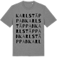 Mid Heather Gray t-shirt med Karlstäppan ordlek t-shirt