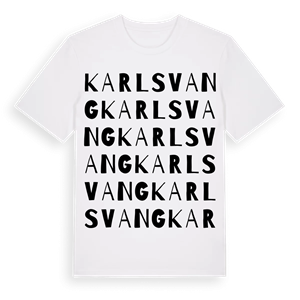 Karlsvang ordlek t-shirt – ekologisk bomull t-shirt från PinShirt