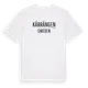 White t-shirt med Kärrängen i Sverige t-shirt