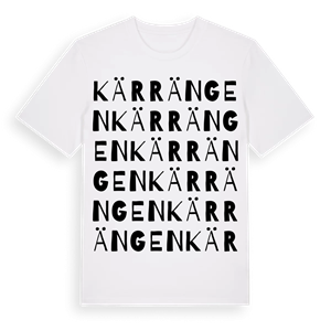 Kärrängen ordlek t-shirt – ekologisk bomull t-shirt från PinShirt