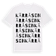 White t-shirt med Kärråsen ordlek t-shirt