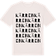 Vintage White t-shirt med Kärren ordlek t-shirt
