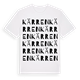 White t-shirt med Kärren ordlek t-shirt
