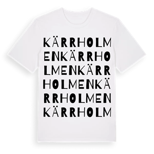 Kärrholmen ordlek t-shirt – ekologisk bomull t-shirt från PinShirt