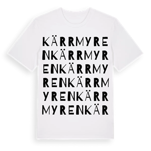 Kärrmyren ordlek t-shirt – ekologisk bomull t-shirt från PinShirt