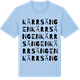 Blue Soul t-shirt med Kärrsängen ordlek t-shirt