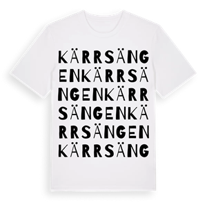 Kärrsängen ordlek t-shirt – ekologisk bomull t-shirt från PinShirt