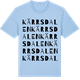 Blue Soul t-shirt med Kärrsdalen ordlek t-shirt