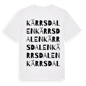 Kärrsdalen ordlek t-shirt – ekologisk bomull t-shirt från Pinshirt