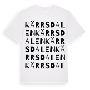 Kärrsdalen ordlek t-shirt – ekologisk bomull t-shirt från PinShirt