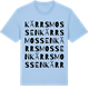 Blue Soul t-shirt med Kärrsmossen ordlek t-shirt