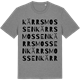 Mid Heather Gray t-shirt med Kärrsmossen ordlek t-shirt
