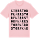 Pink Cotton t-shirt med Kärrstorp ordlek t-shirt
