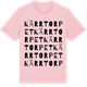 Pink Cotton t-shirt med Kärrtorpet ordlek t-shirt