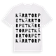 White t-shirt med Kärrtorpet ordlek t-shirt