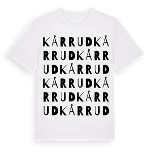 Kårrud ordlek t-shirt – ekologisk bomull t-shirt från Pinshirt