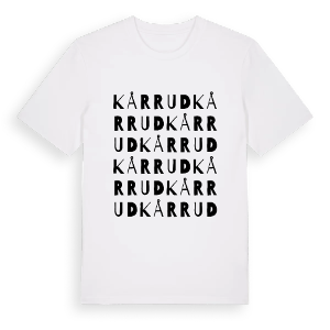 Kårrud ordlek t-shirt – ekologisk bomull t-shirt från PinShirt