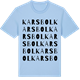 Blue Soul t-shirt med Karsbol ordlek t-shirt