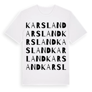 Karsland ordlek t-shirt – ekologisk bomull t-shirt från PinShirt