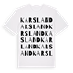 Karsland ordlek t-shirt