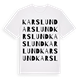 White t-shirt med Karslund ordlek t-shirt
