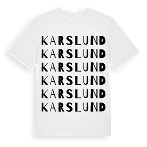 Karslund ordlek t-shirt – ekologisk bomull t-shirt från PinShirt
