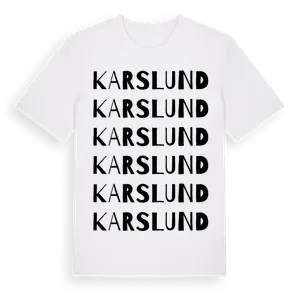 Karslund ordlek t-shirt – ekologisk bomull t-shirt från Pinshirt