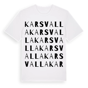 Karsvalla ordlek t-shirt – ekologisk bomull t-shirt från Pinshirt