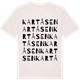 Vintage White t-shirt med Kartåsen ordlek t-shirt