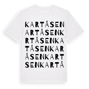 Kartåsen ordlek t-shirt – ekologisk bomull t-shirt från PinShirt