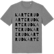 Mid Heather Gray t-shirt med Karterud ordlek t-shirt