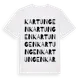 White t-shirt med Kartungen ordlek t-shirt