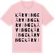 Pink Cotton t-shirt med Kärvinge ordlek t-shirt