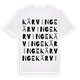 White t-shirt med Kärvinge ordlek t-shirt