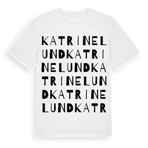 Katrinelund ordlek t-shirt – ekologisk bomull t-shirt från PinShirt