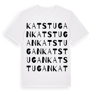 Katstugan ordlek t-shirt – ekologisk bomull t-shirt från PinShirt